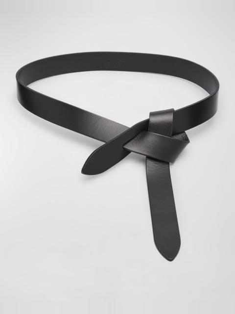 Lecce Leather Pull-Through Belt