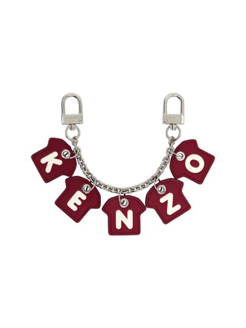 Burgundy Kenzo Paris Kenzo Chain Charm Keychain
