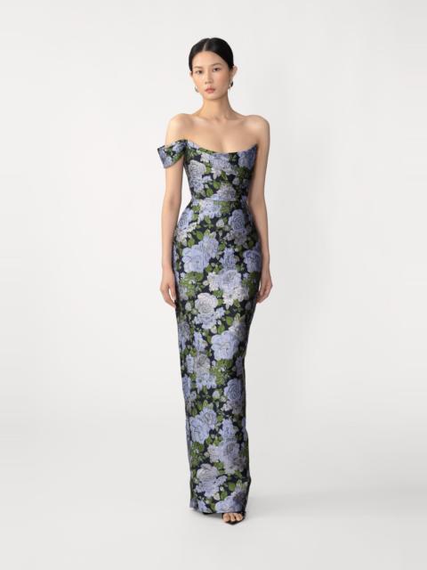 JACKSON JACQUARD GOWN
