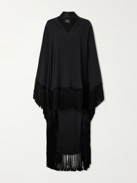 Cecil Fringed Crepe Kaftan