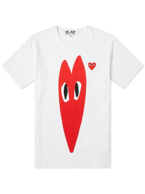 Comme des Garcons Play Stretch Heart Tee