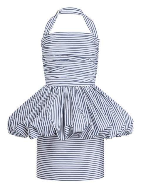 halterneck mini dress