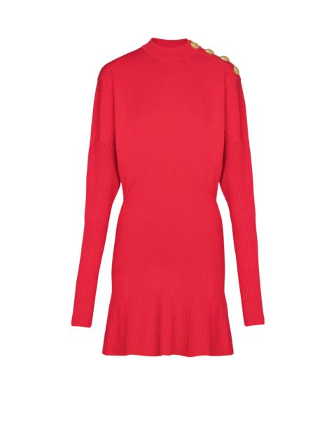 Short flared knit dress