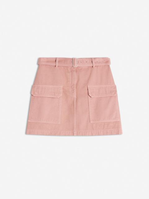BELTED UTILITY MINI SKIRT