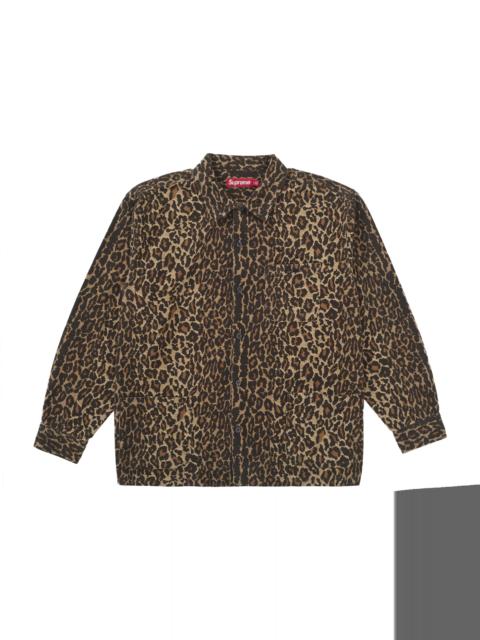 Supreme Flannel Pajama Shirt Leopard