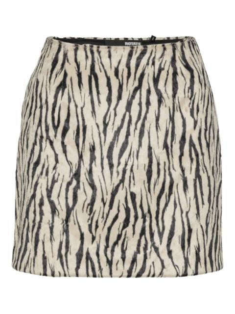 zebra print skirt