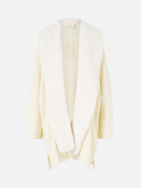 KNIT RELAXED LAYER WITH FAUX FUR