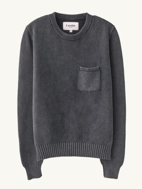POCKET CREWNECK - BLACK