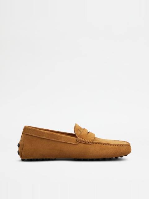 GOMMINO DRIVING SHOES IN SUEDE - BROWN