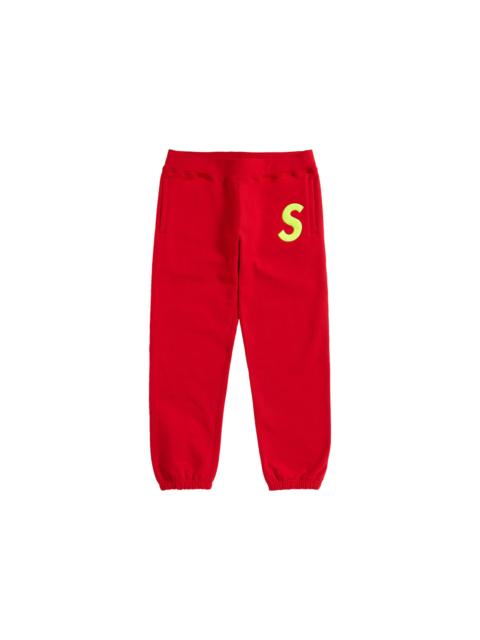 Supreme S Logo Sweatpant (FW19) Red