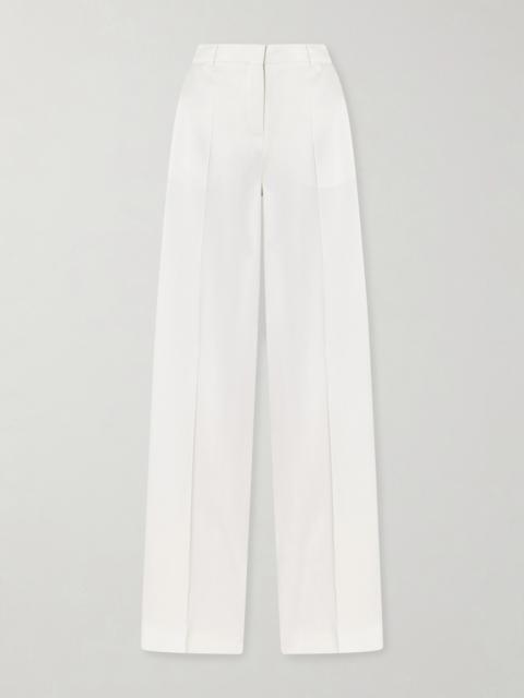 Satin Wide-leg Pants