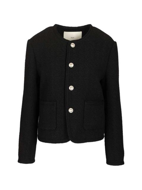 boucllé patch-pocket jacket