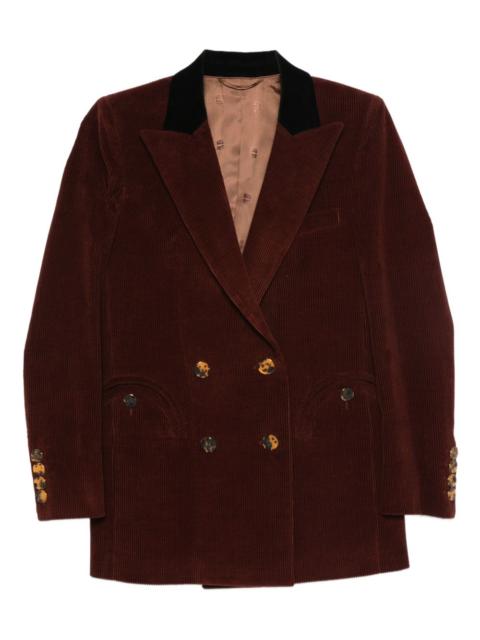 corduroy double-breasted jacket