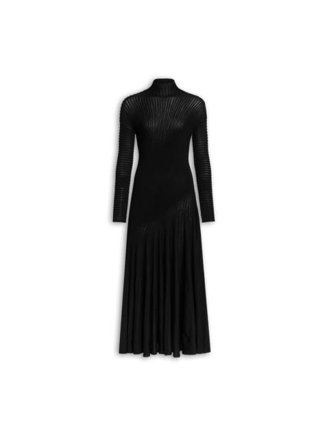 TWISTED FINE WOOL DRESS