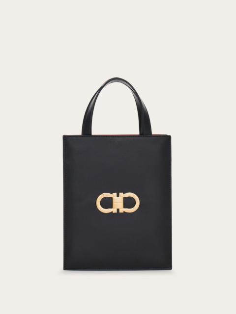 Double Gancini mini tote bag