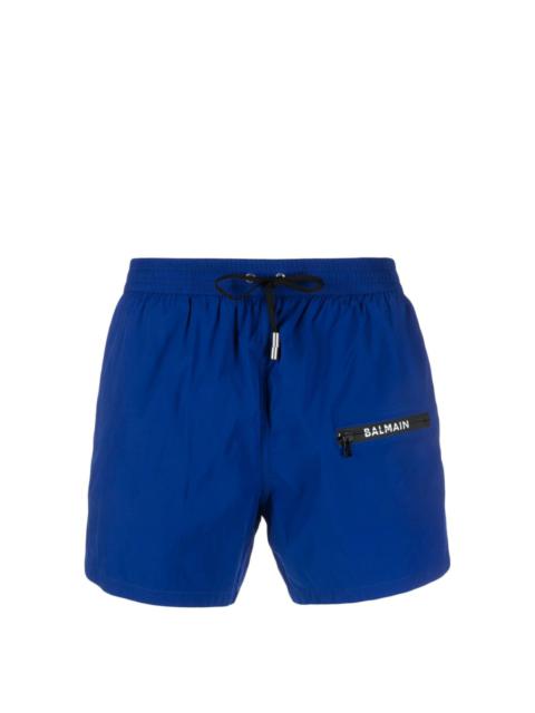 logo-print swim shorts