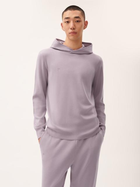 Mens DNA Regenerative Merino Wool Hoodie - Raisin Purple