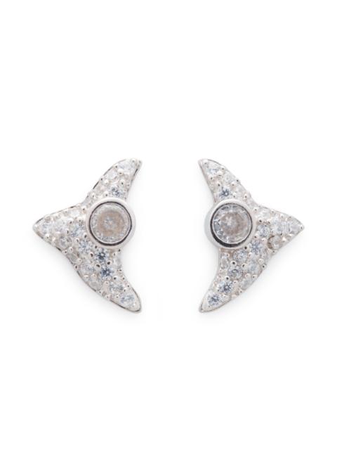 CRYSTAL CLEAR TRIGON STUDS