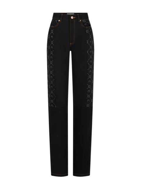 Regenerated Denim Straight Leg Pants