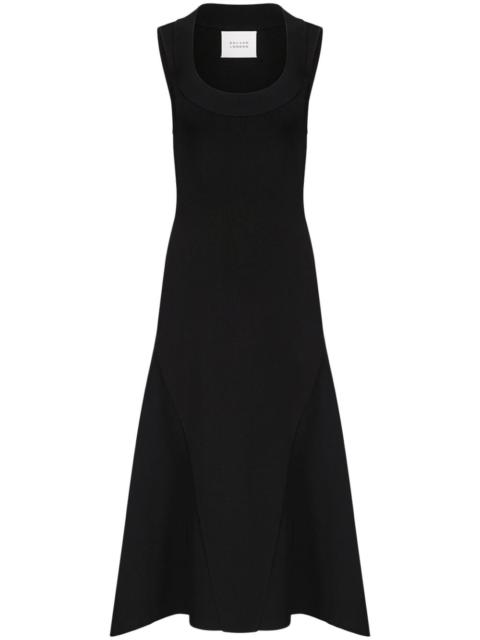 Claudia scoop-neck midi dress