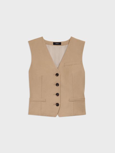 Slim Vest in Sleek Flannel