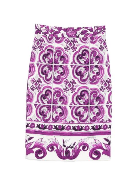 floral-pattern skirt