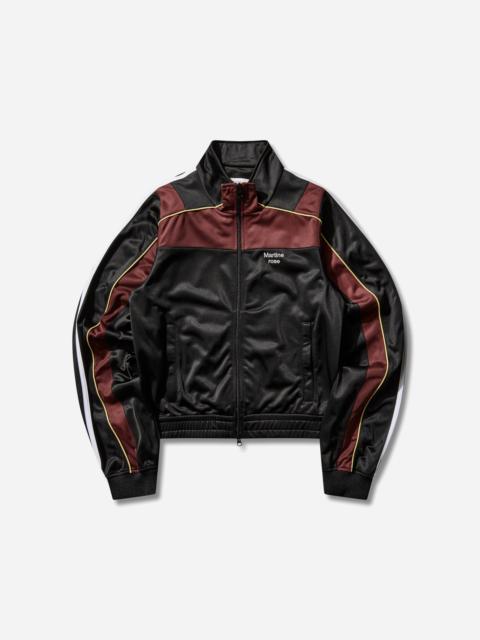 Shrunken Track Jacket Black / Burgundy