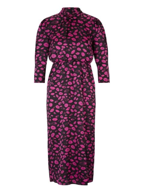 lip-print dress