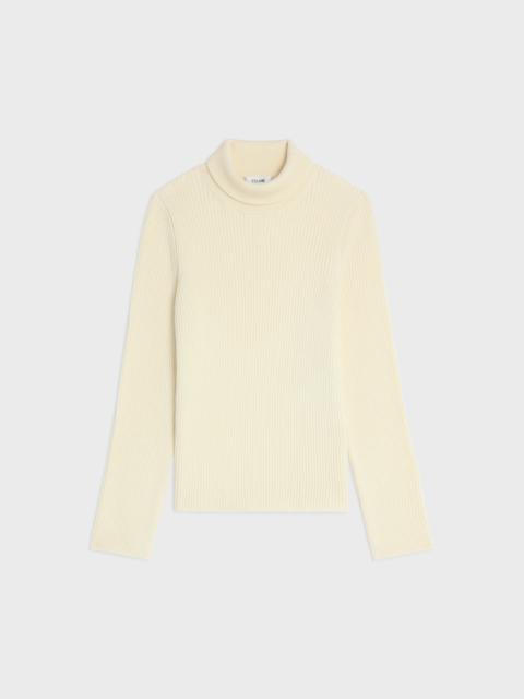 turtleneck top IN striped wool