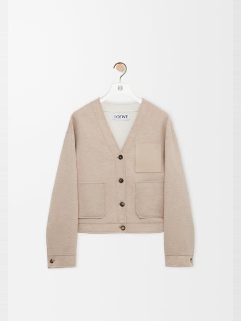 Cardigan in wool and cashmere