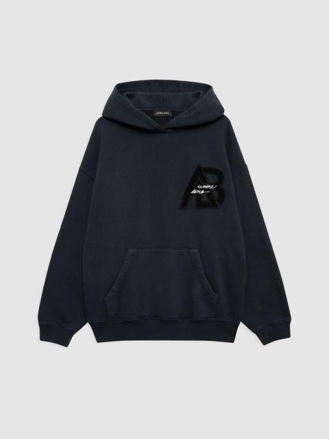 Jaci Hoodie Letterman - Vintage Black