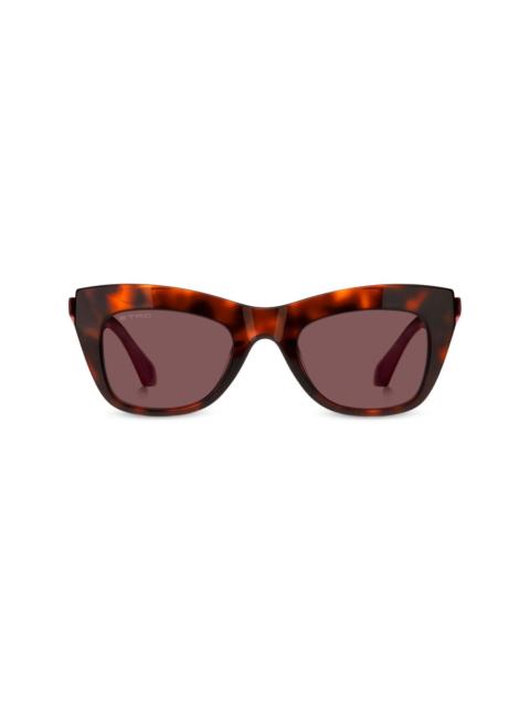 tortoiseshell-effect cat-eye sunglasses