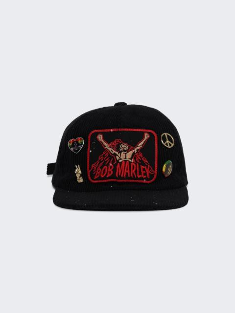 Bob Marley Corduroy Cap Black