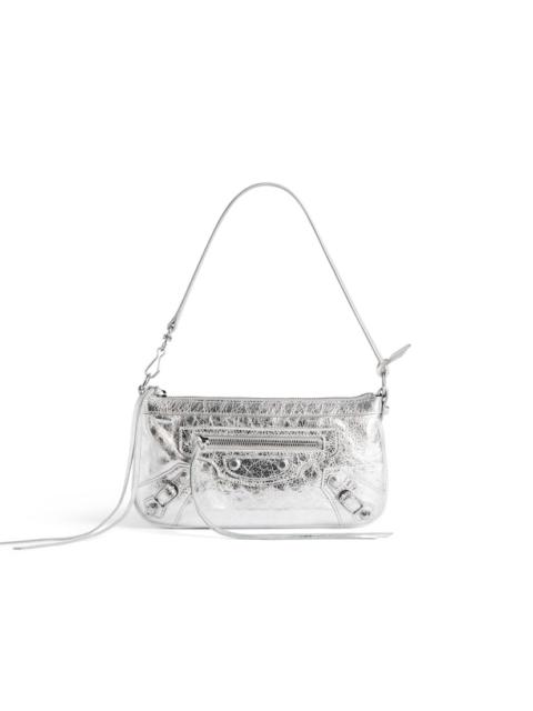Women's Le City Pouch On Strap in Silver