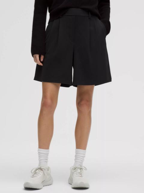 Daydrift Pleated High-Rise Short 7"