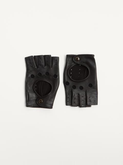 VLOGO SIGNATURE NAPPA FINGERLESS GLOVES