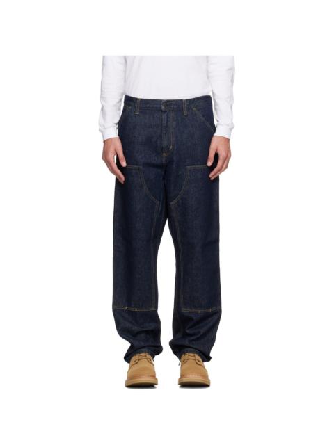 Navy Double Knee Jeans