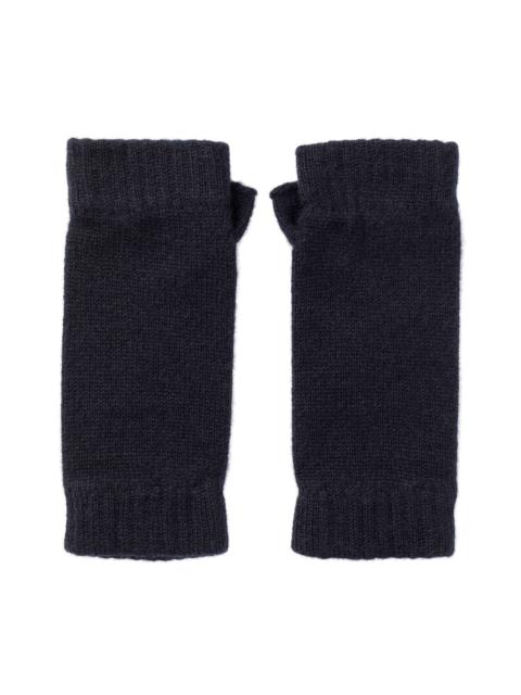 Navy Cashmere Wrist Warmers