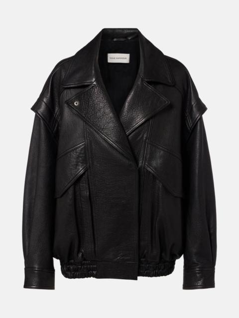 Michah leather coat