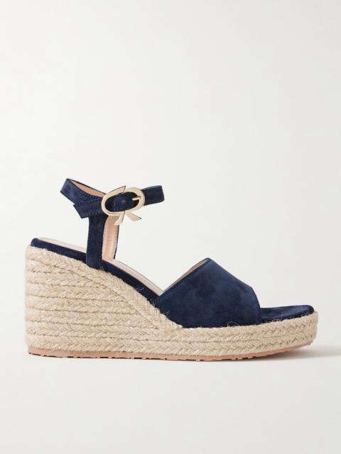 90 Suede Espadrille Wedge Sandals