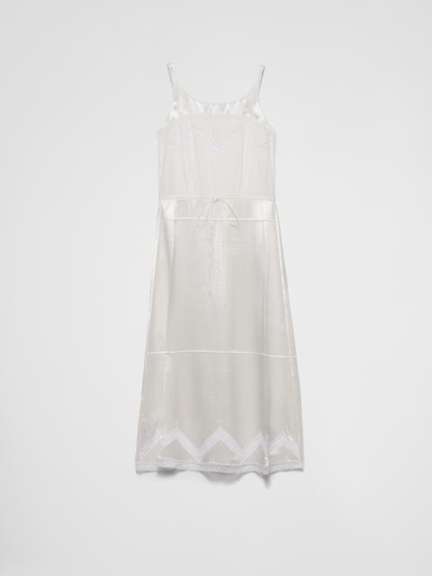 Embroidered old batiste dress