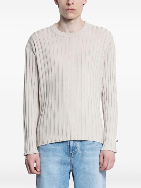 ribbed knit sweater