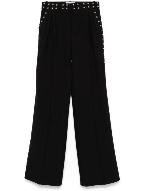 studded tailored trousers
