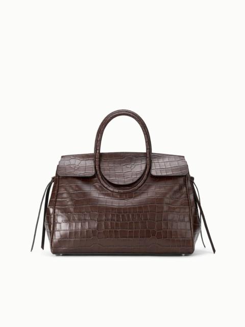 STAUD MAUDE CARRYALL ESPRESSO CROCO
