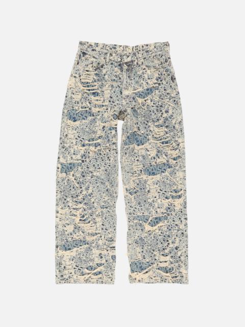 Baggy fit jeans - 1981 Distressed Monogram - Mid Blue