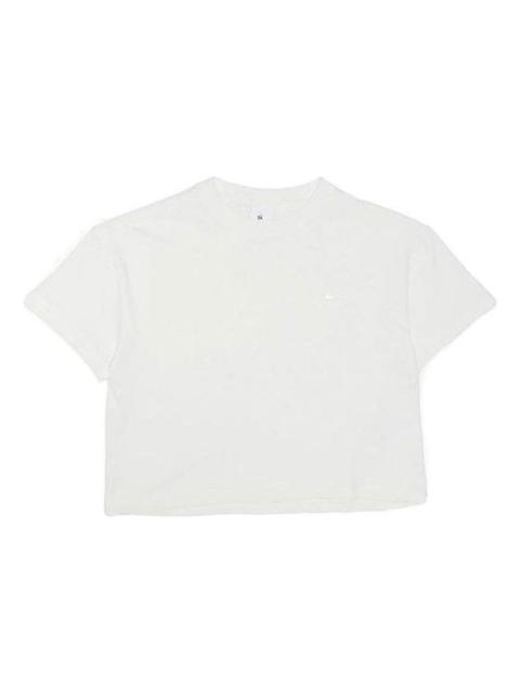 (WMNS) Nike Solo Swoosh T-Shirt 'White' DA0324-121