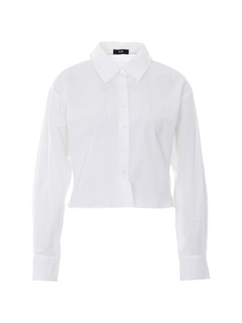 button crewneck shirt