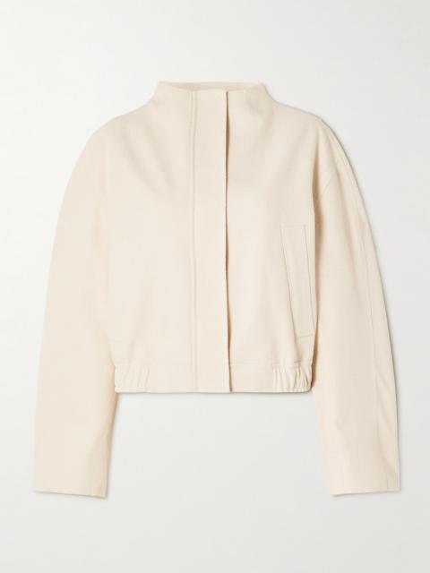 Bago Cropped Textured Cotton-blend Twill Jacket
