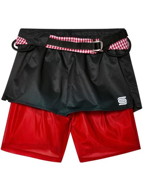 Climbing layered shorts