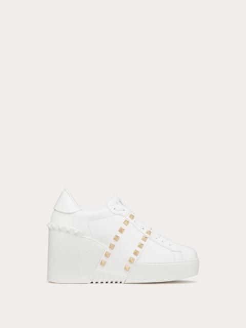 OPEN DISCO WEDGE SNEAKER IN CALFSKIN 85 MM